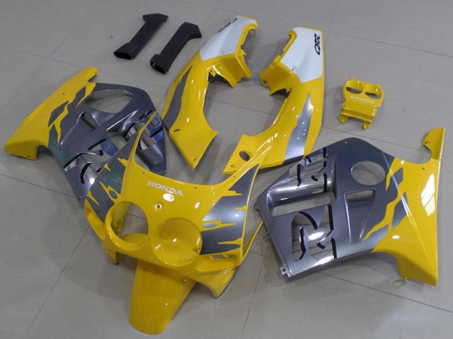 ABS 1988-1989 Grey Yellow Honda CBR250RR MC19 Motorbike Fairing Kits Canada ABS 1988-1989 Grey Yellow Honda CBR250RR MC19 Motorbike Fairing Kits Canada
