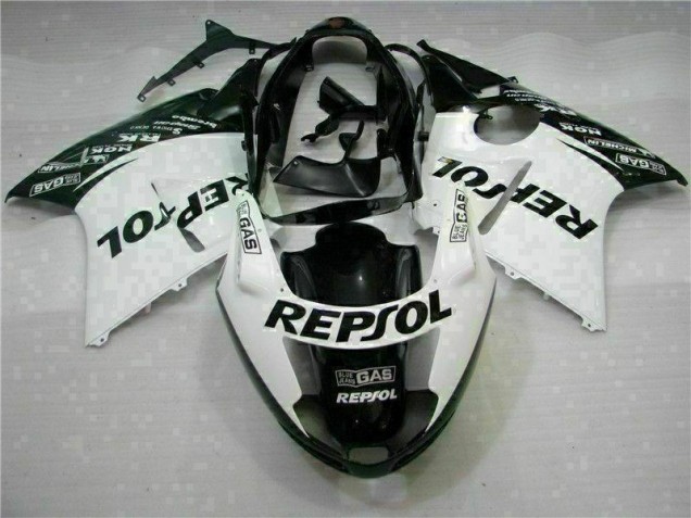 1996-2007 White Black Repsol Honda CBR1100XX Replacement Motorcycle Fairings Canada