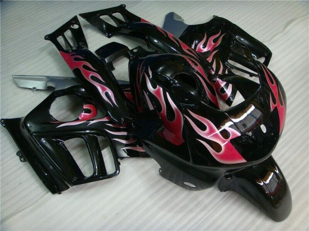 ABS 1995-1998 Black Red Flame Honda CBR600 F3 Bike Fairing Kit Canada ABS 1995-1998 Black Red Flame Honda CBR600 F3 Bike Fairing Kit Canada
