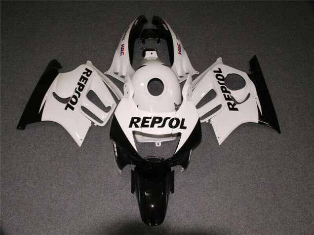 ABS 1995-1998 White Black Repsol Honda CBR600 F3 Motorcycle Bodywork Canada ABS 1995-1998 White Black Repsol Honda CBR600 F3 Motorcycle Bodywork Canada