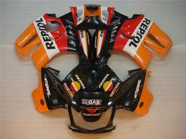ABS 1995-1998 Black Orange Repsol Honda CBR600 F3 Motorcycle Fairings Kits Canada ABS 1995-1998 Black Orange Repsol Honda CBR600 F3 Motorcycle Fairings Kits Canada