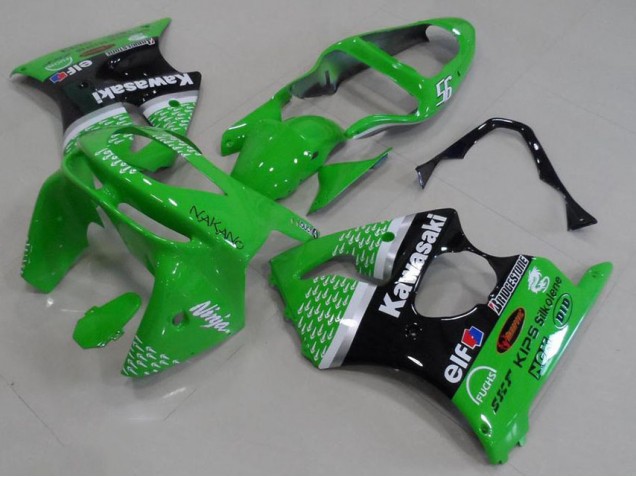 ABS 1998-1999 Green Black Kawasaki ZX6R Motorbike Fairing Canada ABS 1998-1999 Green Black Kawasaki ZX6R Motorbike Fairing Canada