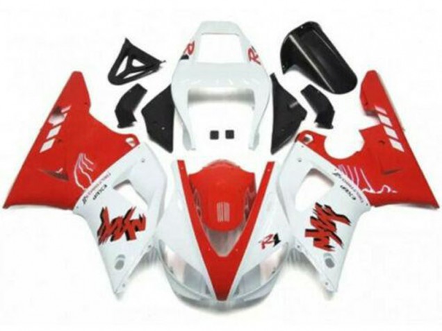 ABS 1998-1999 Red White Yamaha YZF R1 Moto Fairings Canada ABS 1998-1999 Red White Yamaha YZF R1 Moto Fairings Canada