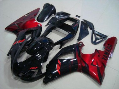 ABS 1998-1999 Black Red Yamaha YZF R1 Motorcylce Fairings Canada