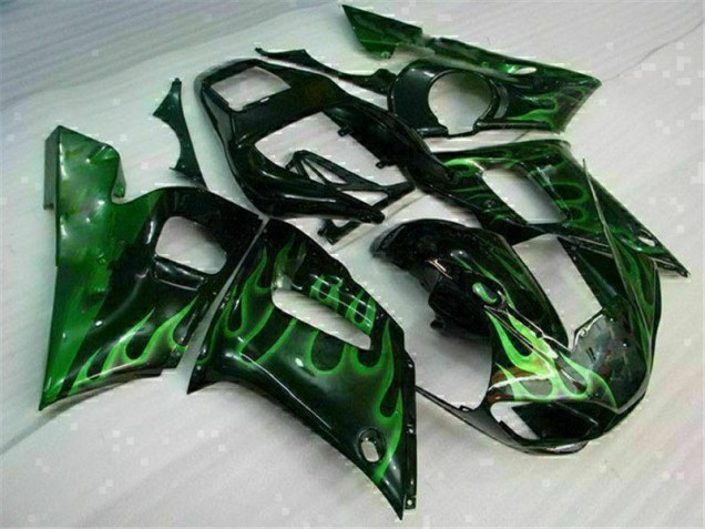 ABS 1998-2002 Green Black Yamaha YZF R6 Motor Bike Fairings Canada ABS 1998-2002 Green Black Yamaha YZF R6 Motor Bike Fairings Canada