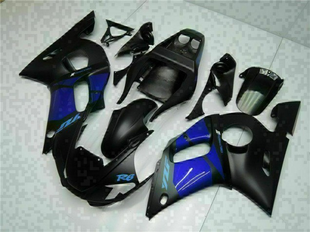 ABS 1998-2002 Blue Black Yamaha YZF R6 Bike Fairing Kit Canada ABS 1998-2002 Blue Black Yamaha YZF R6 Bike Fairing Kit Canada
