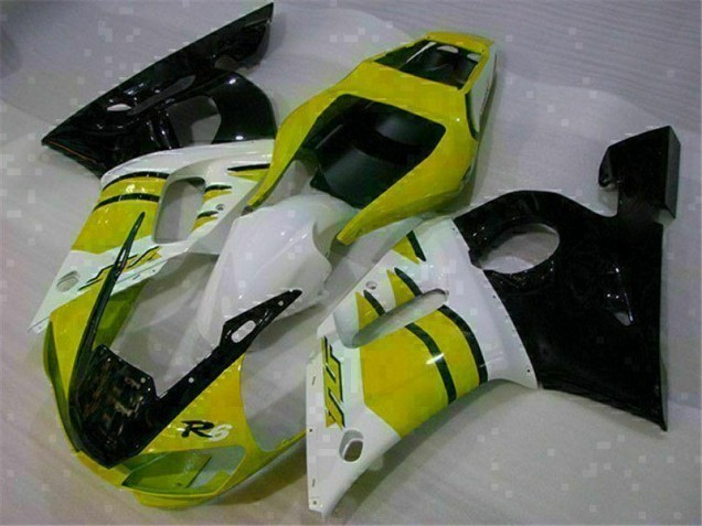 ABS 1998-2002 Yellow White Yamaha YZF R6 Motorcycle Fairings Kits Canada ABS 1998-2002 Yellow White Yamaha YZF R6 Motorcycle Fairings Kits Canada