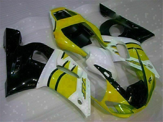 ABS 1998-2002 Yellow White Yamaha YZF R6 Motorcycle Fairings Kits Canada ABS 1998-2002 Yellow White Yamaha YZF R6 Motorcycle Fairings Kits Canada