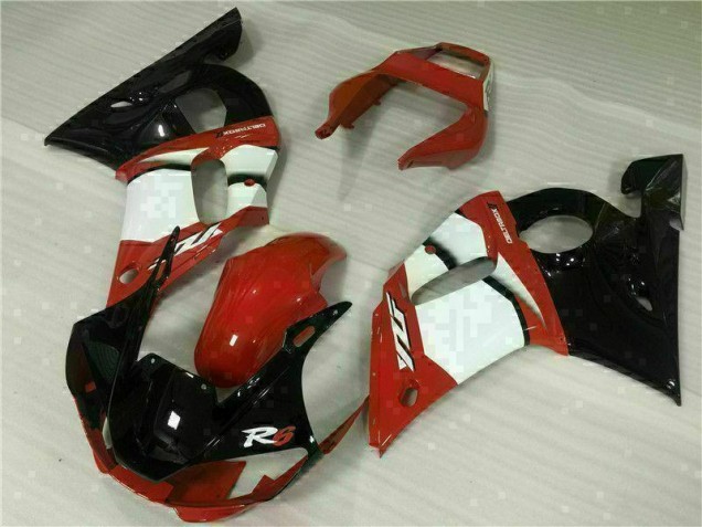 ABS 1998-2002 Red White Yamaha YZF R6 Motor Fairings Canada ABS 1998-2002 Red White Yamaha YZF R6 Motor Fairings Canada