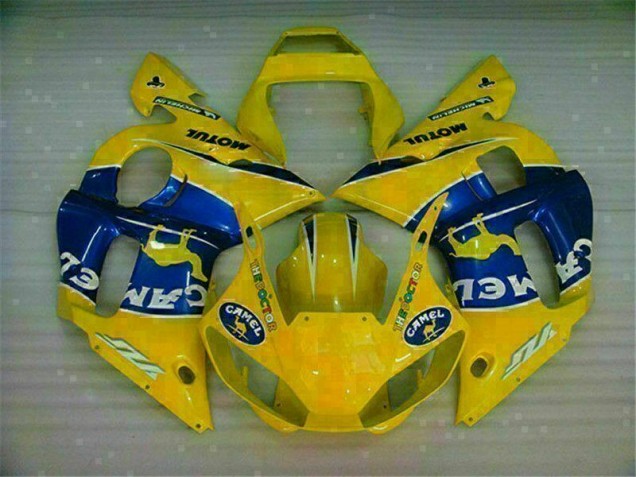 ABS 1998-2002 Yellow Blue Yamaha YZF R6 Motorcycle Fairing Kit Canada ABS 1998-2002 Yellow Blue Yamaha YZF R6 Motorcycle Fairing Kit Canada