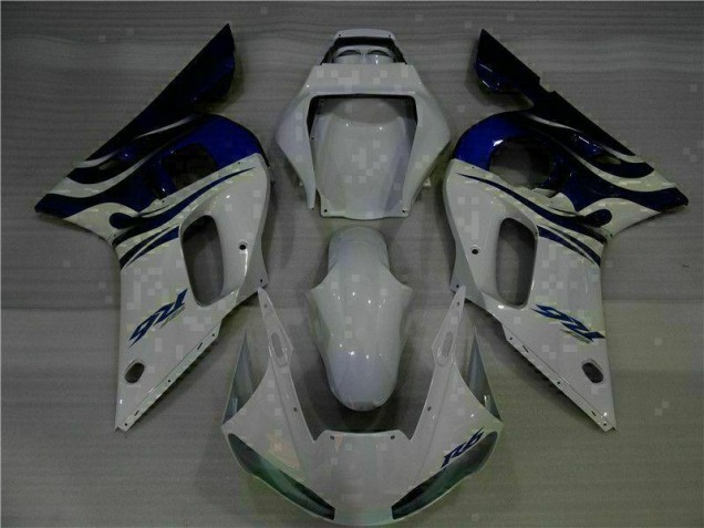 ABS 1998-2002 White Blue Yamaha YZF R6 Bike Fairings Canada ABS 1998-2002 White Blue Yamaha YZF R6 Bike Fairings Canada
