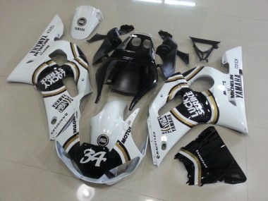 ABS 1998-2002 White Black Yamaha YZF R6 Motorcycle Fairing Canada