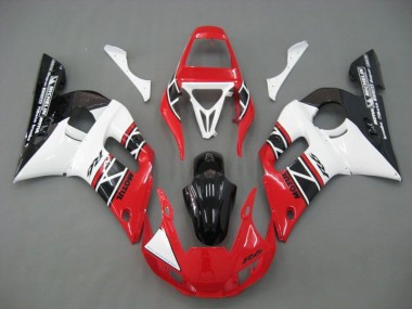 ABS 1998-2002 Red White Black Yamaha YZF R6 Motorcycle Fairings Kits Canada