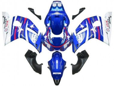 ABS 1998-2002 Blue White Star Fiat Yamaha YZF R6 Motorcyle Fairings Canada