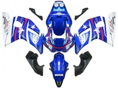 1998-2002 Blue White Star Fiat Yamaha YZF R6 Motorcyle Fairings Canada