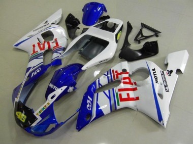 ABS 1998-2002 Blue White Fiat Yamaha YZF R6 Motorcycle Fairings Kit Canada