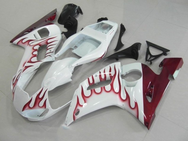 ABS 1998-2002 Red Flame Yamaha YZF R6 Motorcycle Fairing Canada ABS 1998-2002 Red Flame Yamaha YZF R6 Motorcycle Fairing Canada