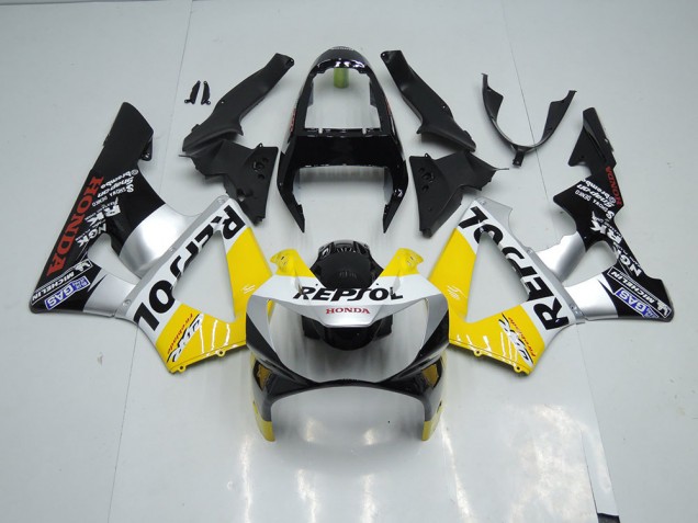 ABS 2000-2001 Yellow Silver Black Repsol Honda CBR900RR 929 Motor Bike Fairings Canada ABS 2000-2001 Yellow Silver Black Repsol Honda CBR900RR 929 Motor Bike Fairings Canada