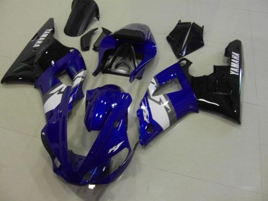 2000-2001 Blue Black White Yamaha YZF R1 Motorcycle Fairings Kit Canada