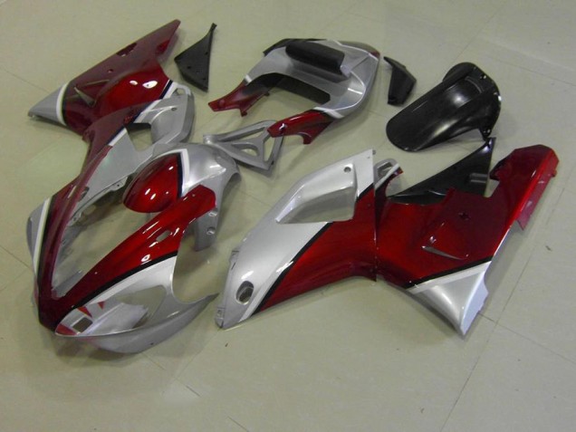 ABS 2000-2001 Red and Silver Yamaha YZF R1 Replacement Motorcycle Fairings Canada ABS 2000-2001 Red and Silver Yamaha YZF R1 Replacement Motorcycle Fairings Canada