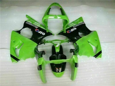 ABS 2000-2002 Green Black Kawasaki ZX6R Bike Fairings Canada