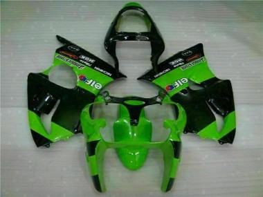 ABS 2000-2002 Green Kawasaki ZX6R Motorbike Fairing Kits Canada