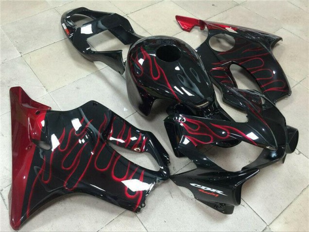 ABS 2001-2003 Red Flame Honda CBR600 F4i Motorcycle Fairings Kit Canada ABS 2001-2003 Red Flame Honda CBR600 F4i Motorcycle Fairings Kit Canada