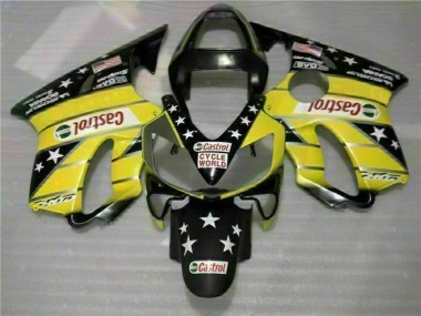 2001-2003 Yellow Black Castrol Cycle World Honda CBR600 F4i Motorcycle Bodywork Canada