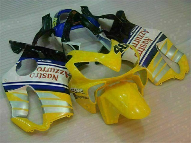 ABS 2001-2003 Yellow Silver Nastro Azzurro Honda CBR600 F4i Motorcylce Fairings Canada ABS 2001-2003 Yellow Silver Nastro Azzurro Honda CBR600 F4i Motorcylce Fairings Canada