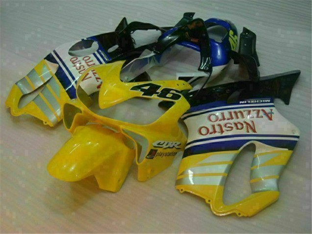 ABS 2001-2003 Yellow Silver Nastro Azzurro Honda CBR600 F4i Motorcylce Fairings Canada ABS 2001-2003 Yellow Silver Nastro Azzurro Honda CBR600 F4i Motorcylce Fairings Canada
