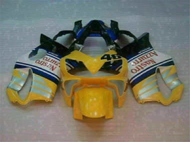 ABS 2001-2003 Yellow Silver Nastro Azzurro Honda CBR600 F4i Motorcylce Fairings Canada