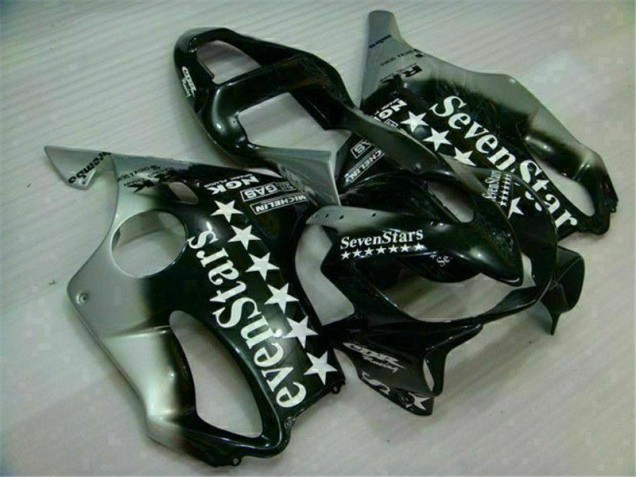 ABS 2001-2003 Black Silver Seven Stars Honda CBR600 F4i Motorbike Fairing Canada ABS 2001-2003 Black Silver Seven Stars Honda CBR600 F4i Motorbike Fairing Canada