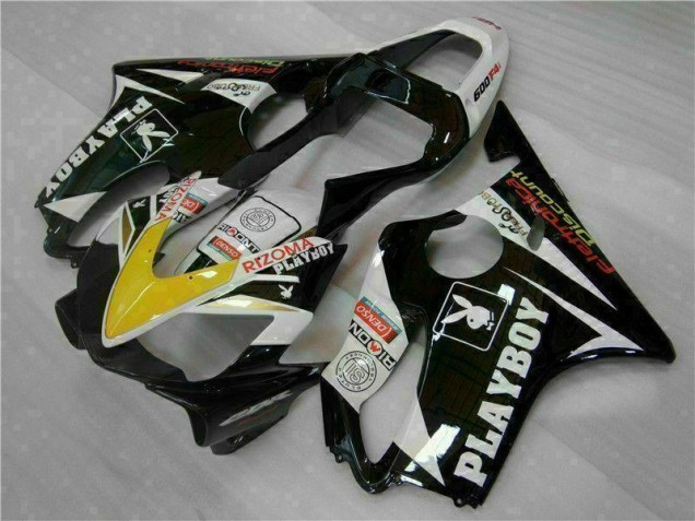 ABS 2001-2003 Yellow Silver Black Playboy Honda CBR600 F4i Motorcycle Fairing Kit Canada ABS 2001-2003 Yellow Silver Black Playboy Honda CBR600 F4i Motorcycle Fairing Kit Canada