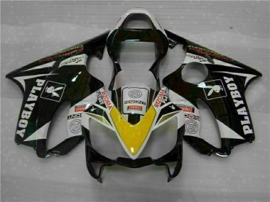 ABS 2001-2003 Yellow Silver Black Playboy Honda CBR600 F4i Motorcycle Fairing Kit Canada