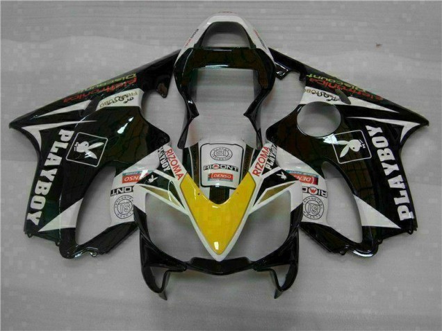 ABS 2001-2003 Yellow Silver Black Playboy Honda CBR600 F4i Motorcycle Fairing Kit Canada ABS 2001-2003 Yellow Silver Black Playboy Honda CBR600 F4i Motorcycle Fairing Kit Canada