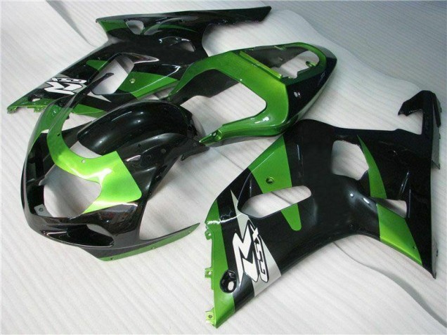 ABS 2001-2003 Green Black Suzuki GSXR 600/750 Motorbike Fairing Canada ABS 2001-2003 Green Black Suzuki GSXR 600/750 Motorbike Fairing Canada