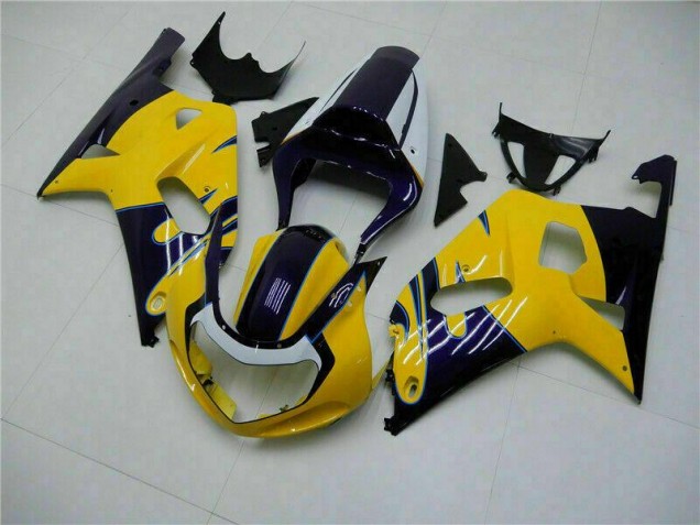ABS 2001-2003 Yellow Suzuki GSXR 600/750 Bike Fairings Canada ABS 2001-2003 Yellow Suzuki GSXR 600/750 Bike Fairings Canada