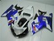 2001-2003 White Blue Suzuki GSXR 600/750 Motorcycle Fairings Kit Canada