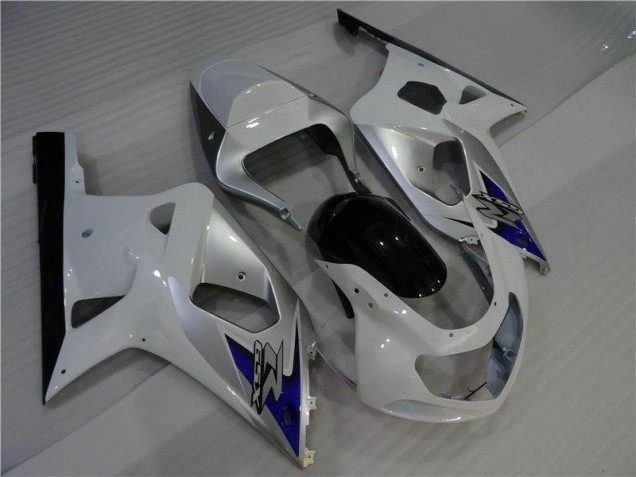 ABS 2001-2003 White Silver Suzuki GSXR 600/750 Bike Fairings Canada ABS 2001-2003 White Silver Suzuki GSXR 600/750 Bike Fairings Canada