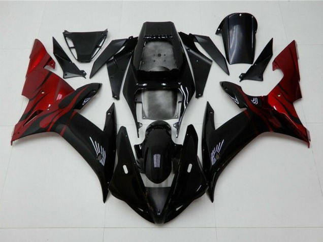 ABS 2002-2003 Black Red Yamaha YZF R1 Motorcycle Fairing Canada
