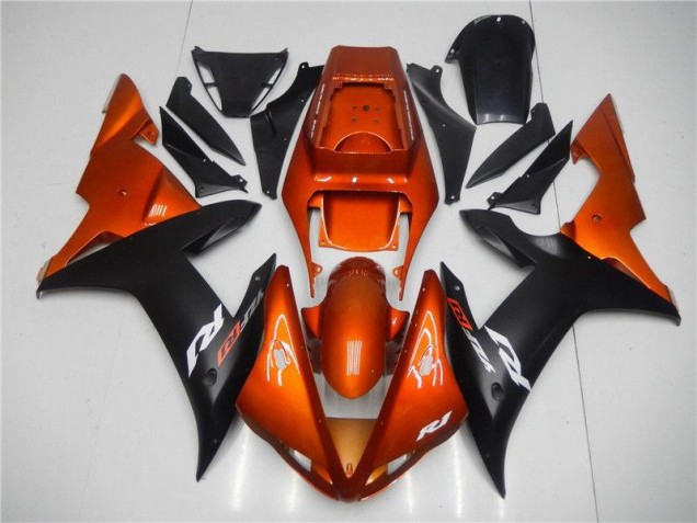 ABS 2002-2003 Orange Black Yamaha YZF R1 Bike Fairings Canada ABS 2002-2003 Orange Black Yamaha YZF R1 Bike Fairings Canada