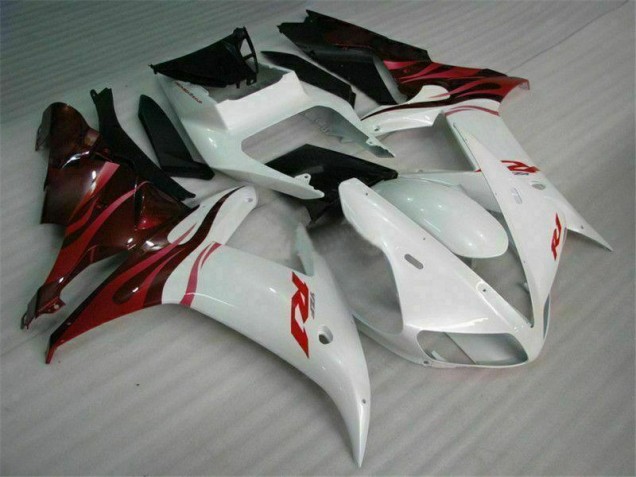ABS 2002-2003 White Yamaha YZF R1 Bike Fairing Kit Canada