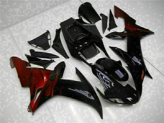 ABS 2002-2003 Black Yamaha YZF R1 Motorcycle Fairings Canada ABS 2002-2003 Black Yamaha YZF R1 Motorcycle Fairings Canada