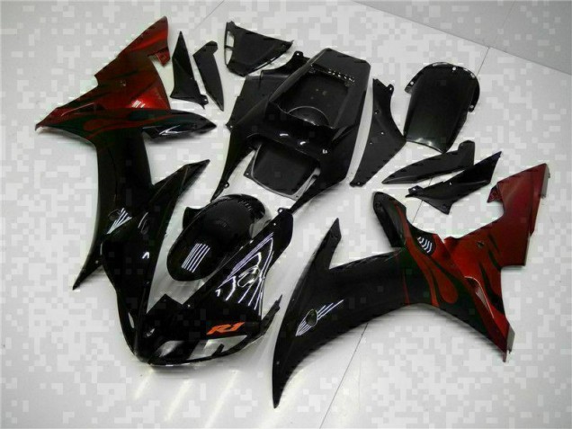 ABS 2002-2003 Black Yamaha YZF R1 Motorcycle Fairings Canada ABS 2002-2003 Black Yamaha YZF R1 Motorcycle Fairings Canada