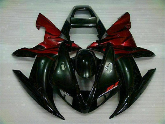 ABS 2002-2003 Black Red Yamaha YZF R1 Bike Fairing Canada ABS 2002-2003 Black Red Yamaha YZF R1 Bike Fairing Canada