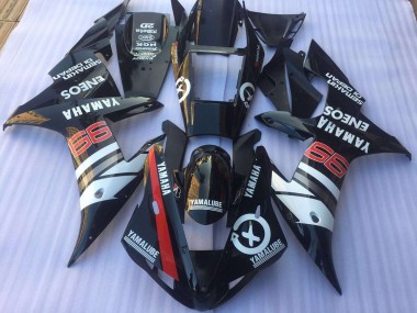 ABS 2002-2003 Black White Yamaha YZF R1 Motorcycle Replacement Fairings Canada