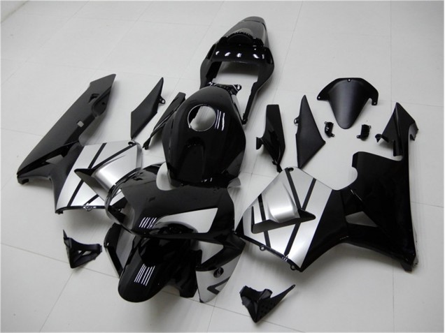 ABS 2003-2004 Black Silver Honda CBR600RR Bike Fairing Canada ABS 2003-2004 Black Silver Honda CBR600RR Bike Fairing Canada