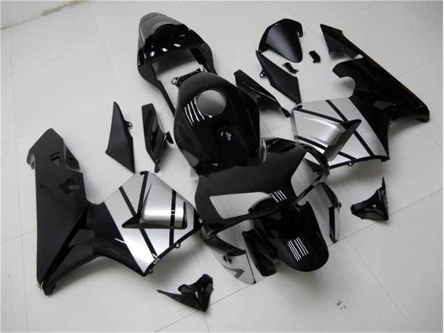 ABS 2003-2004 Black Silver Honda CBR600RR Bike Fairing Canada ABS 2003-2004 Black Silver Honda CBR600RR Bike Fairing Canada