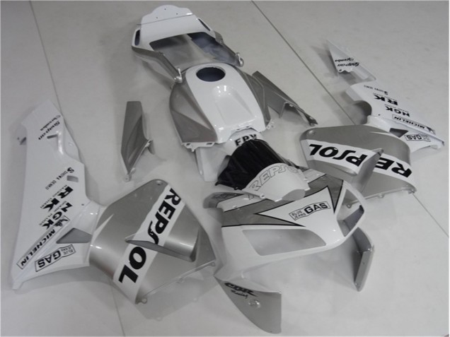 ABS 2003-2004 Silve White Black Repsol Honda CBR600RR Bike Fairings Canada ABS 2003-2004 Silve White Black Repsol Honda CBR600RR Bike Fairings Canada