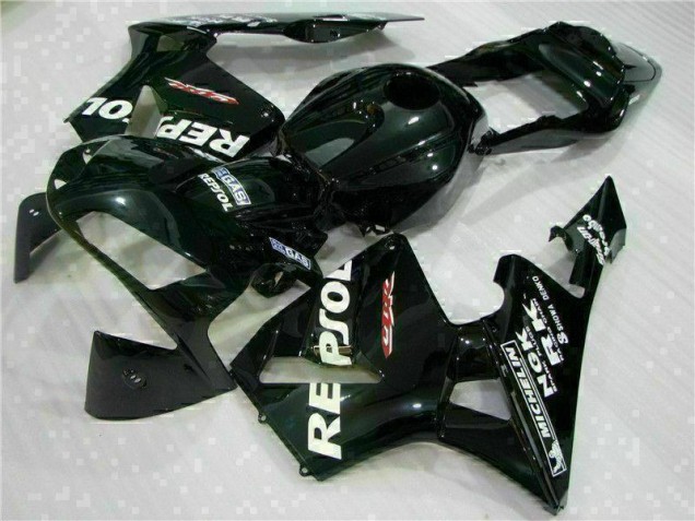 ABS 2003-2004 Black Repsol Honda CBR600RR Motorbike Fairing Canada ABS 2003-2004 Black Repsol Honda CBR600RR Motorbike Fairing Canada